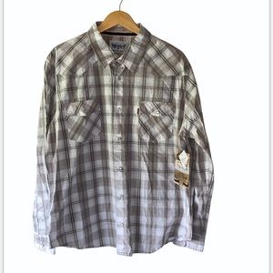 NWT Levi Strauss XL Men’s Western LS Snap Shirt
